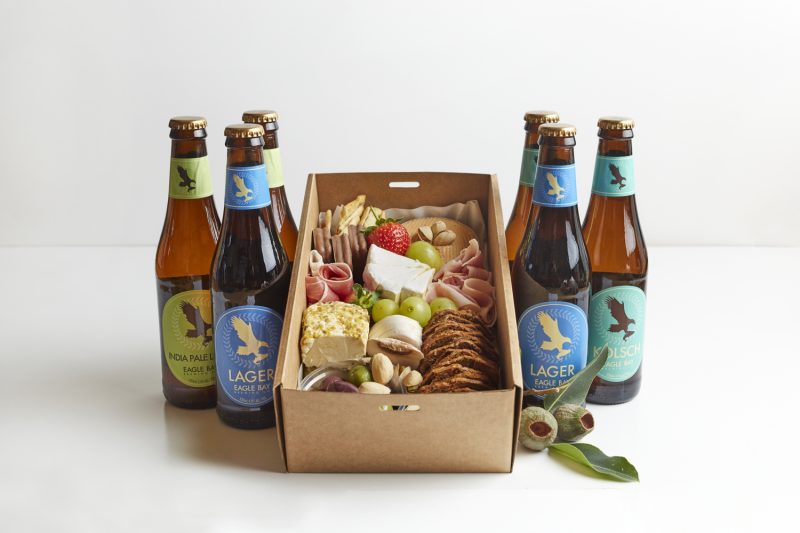 BOXED INDULGENCE Gourmet Grazing Box with Beer